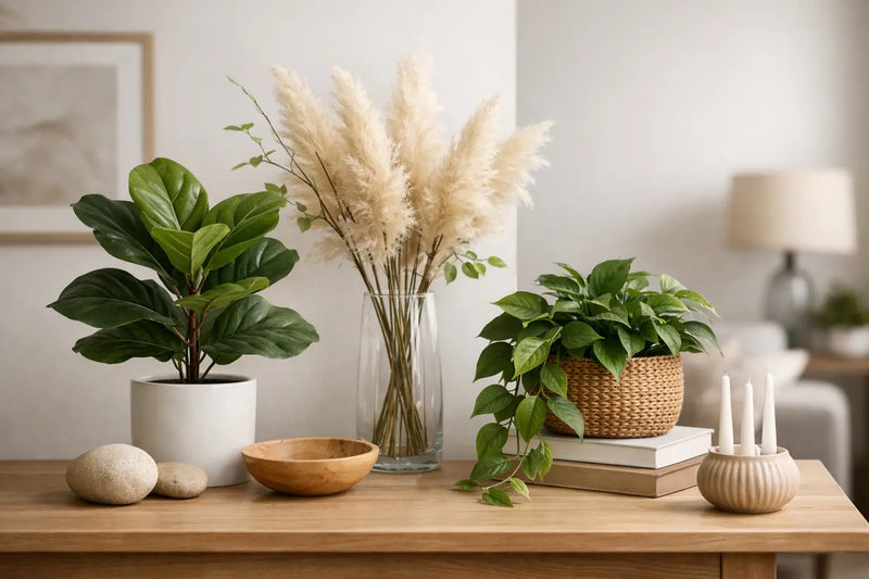 How to Style Realistic Faux Plants With Intention