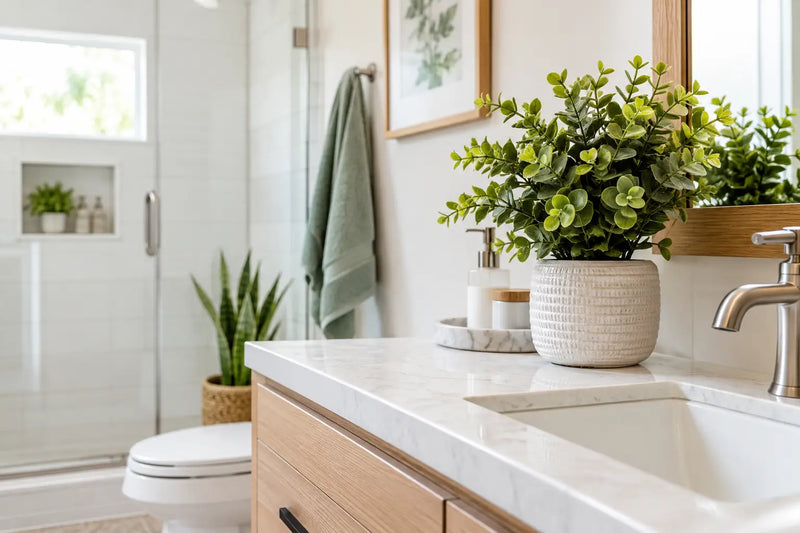 How to Choose Faux Plants for Bathrooms That Last