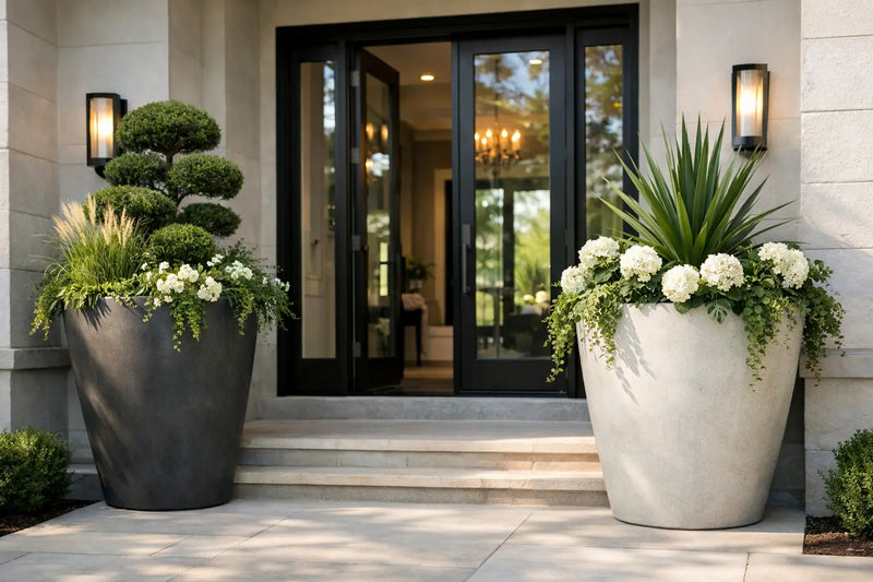 Large Entryway Planters That Set the Right Scale