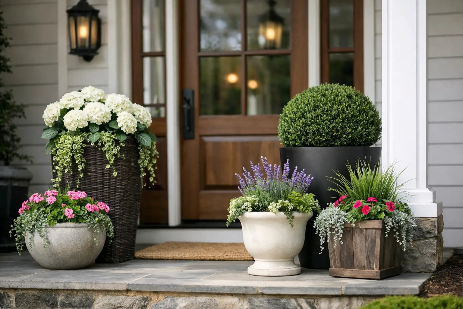 Best Planters for Front Porch Style and Scale