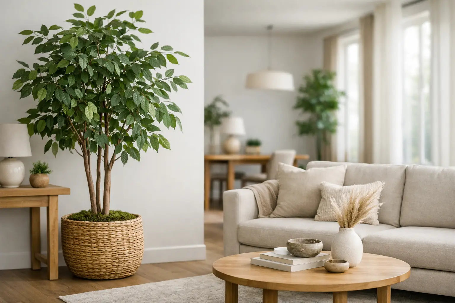 How to Position Faux Trees Indoors with Intention