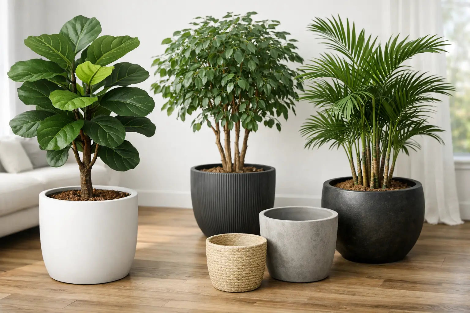 Choosing Planter Size for Artificial Trees