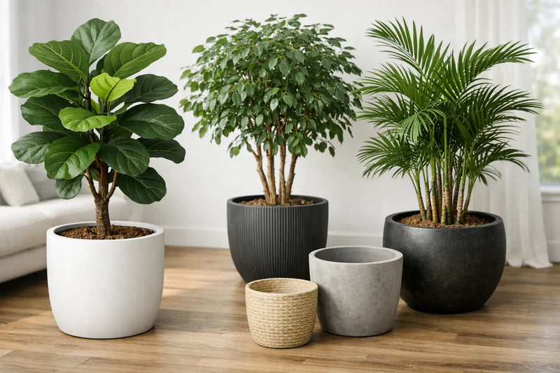Choosing Planter Size for Artificial Trees