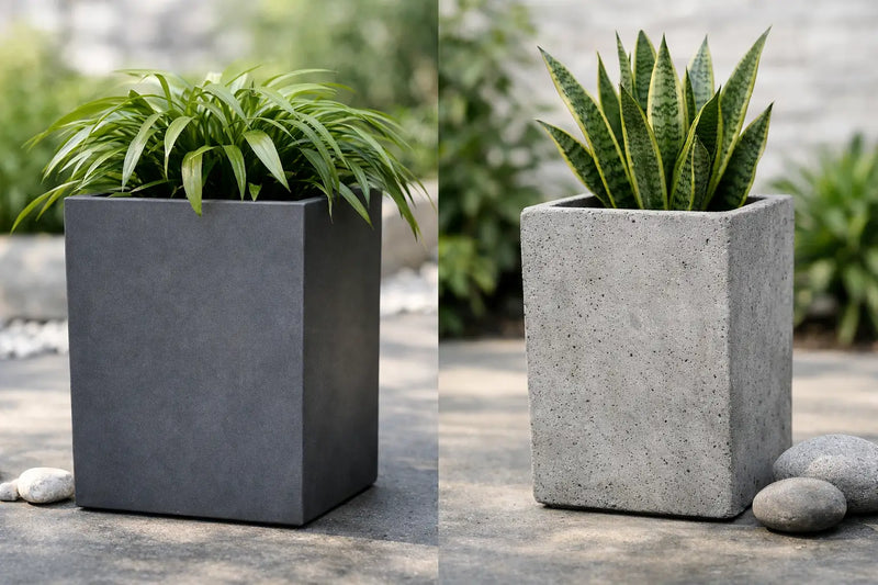 Fiberstone Versus Concrete Planters Compared