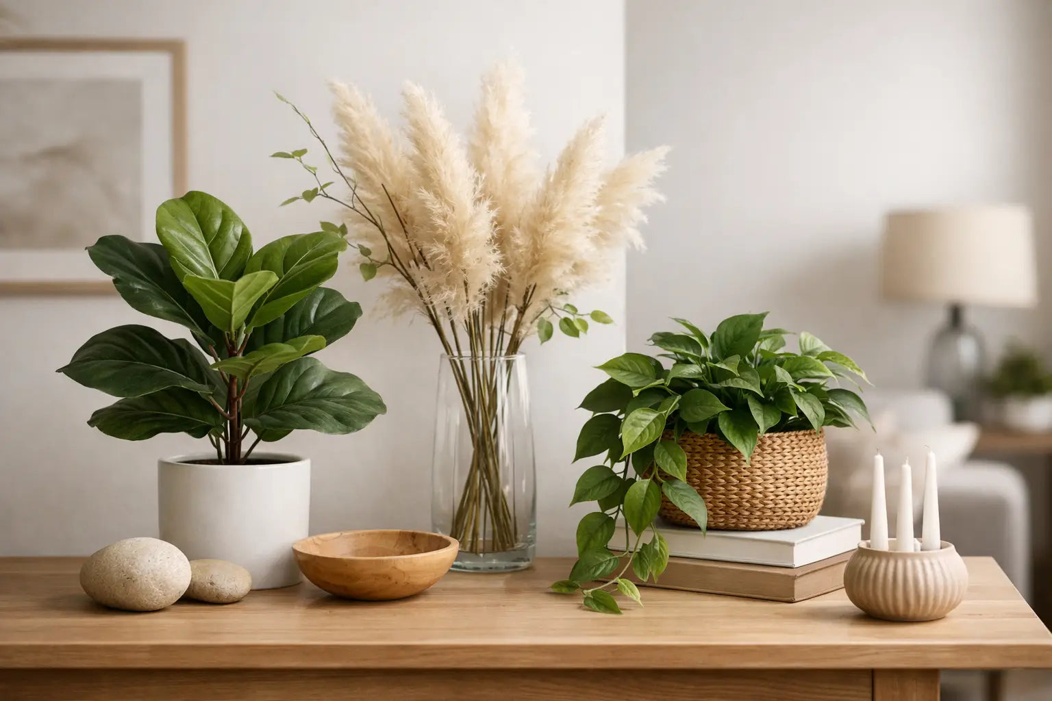 How to Style Realistic Faux Plants With Intention