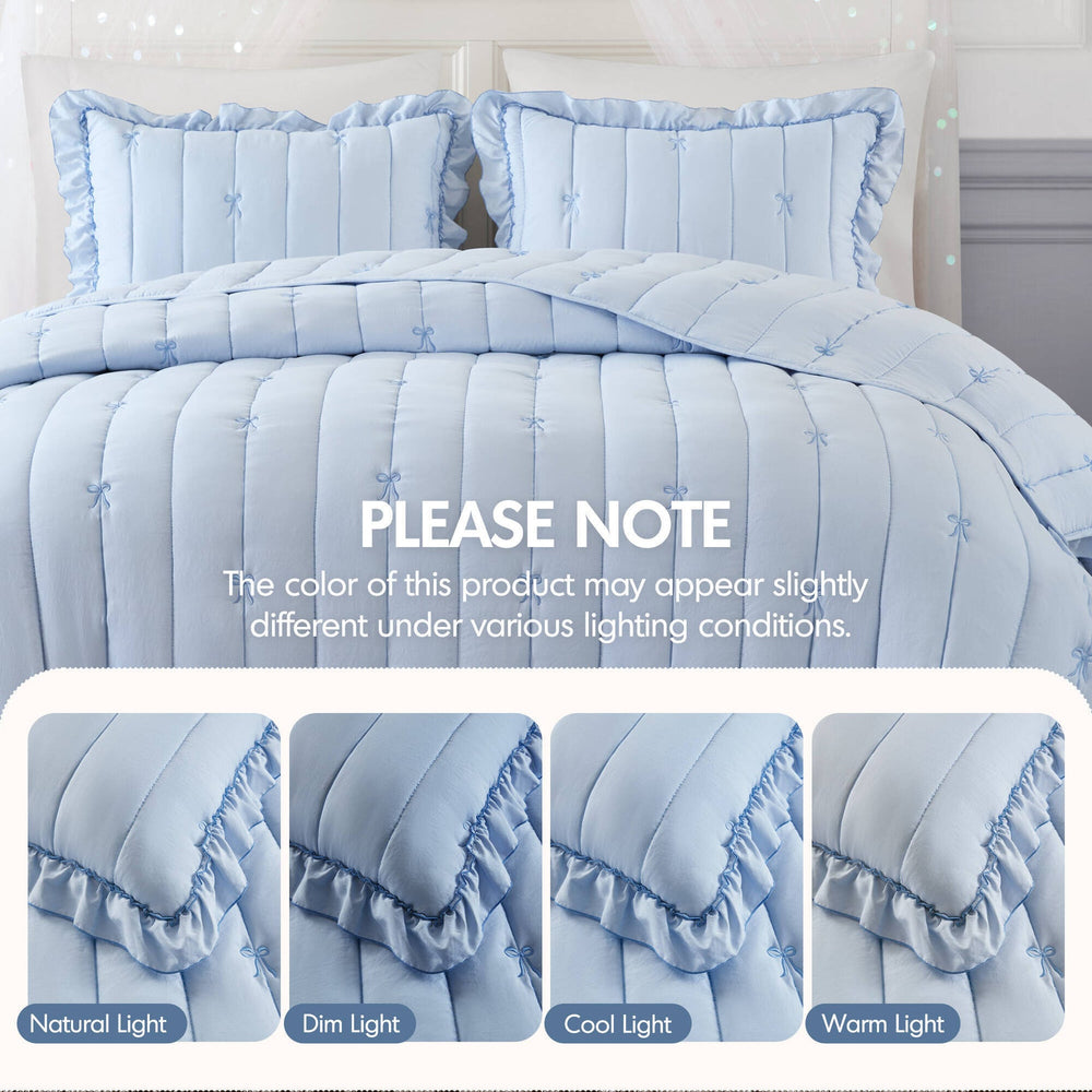 3- Piece Full/Queen Quilt Mini Set Media 3