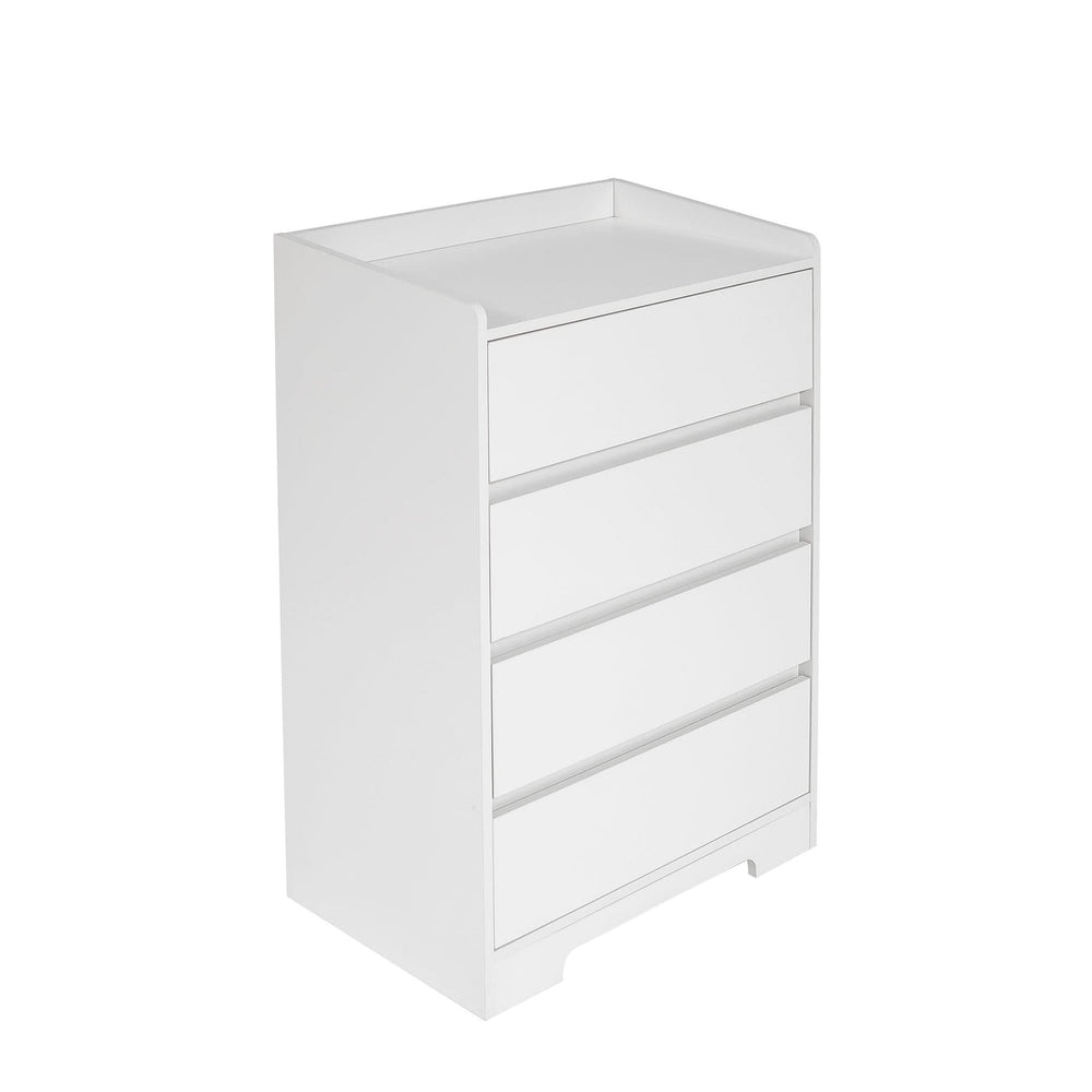 Bedroom Dresser Waterproof Minimalist White Cabinet Storage Organizer Media 16
