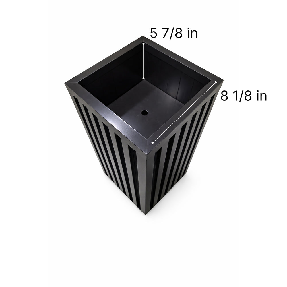 Square Grove Column Planter - Dark Bronze Media 5