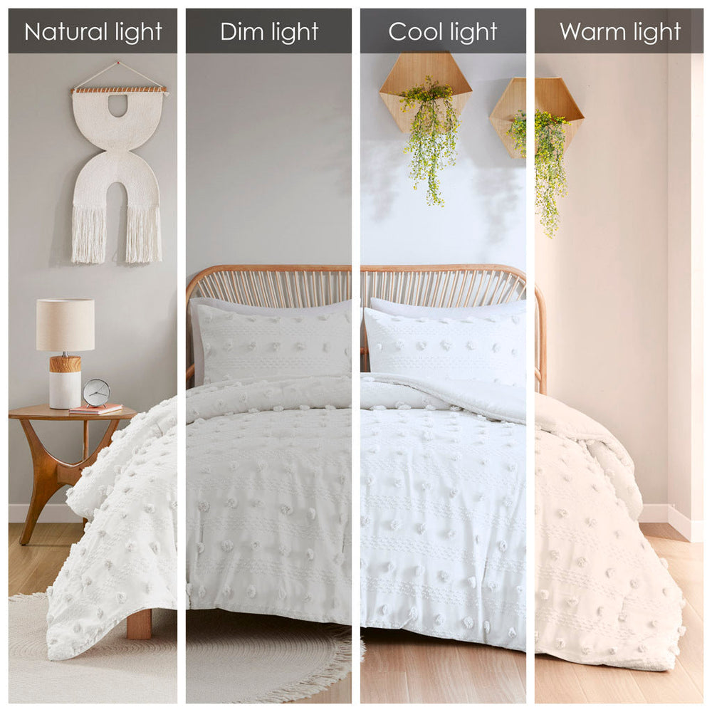Full/Queen Clip Jacquard Comforter Set Media 3