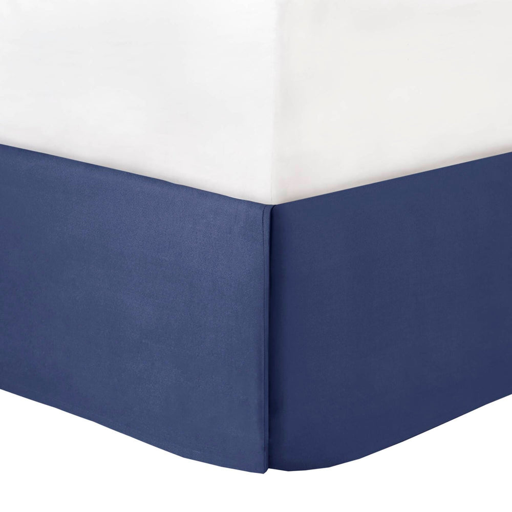 7-Piece Twin 7 Piece Comforter Set with Cotton Bed Sheets,Navy Media 14
