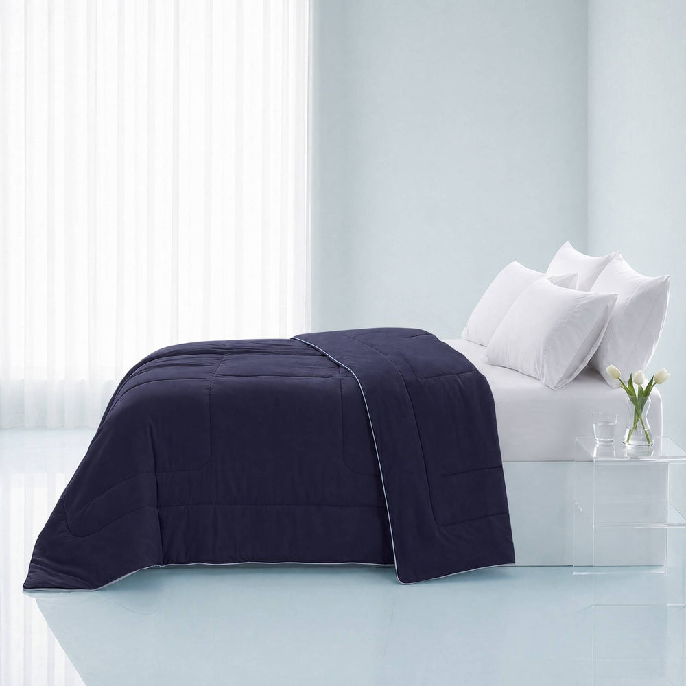 1 Piece Full/Queen Down Alternative Comforter,Navy Media 15