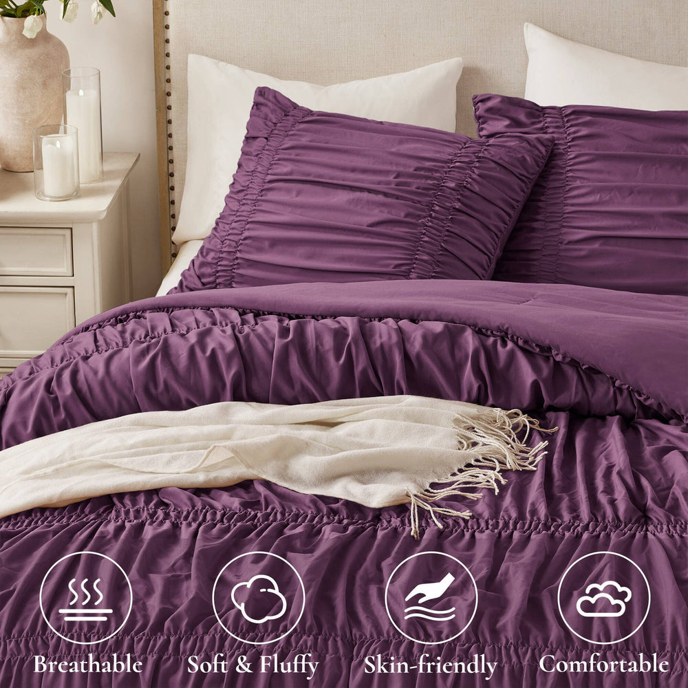 3PCS Queen Comforter Set Media 5