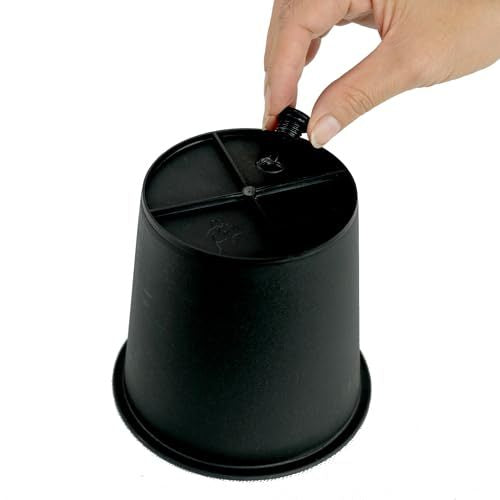 7.9' Round Nursery Plant Pot - Garden Plastic Pots with Drainage (5-Pack) Media 5