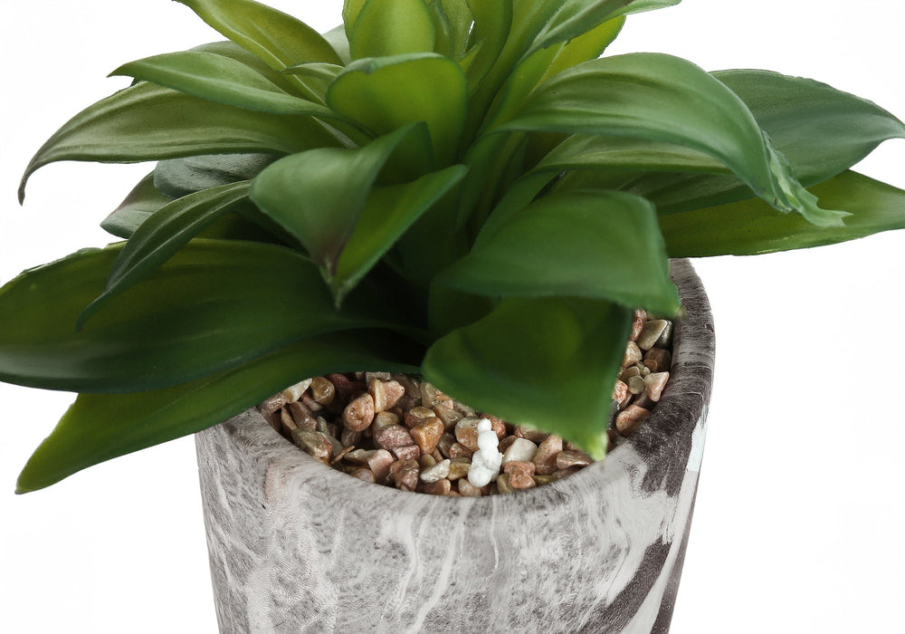 Artificial Plant, 6' Tall, Succulent, Indoor, Faux, Fake, Table, Greenery, Potted, Set Of 2, Decorative, Green Leaves, Grey Cement Pots Media 4
