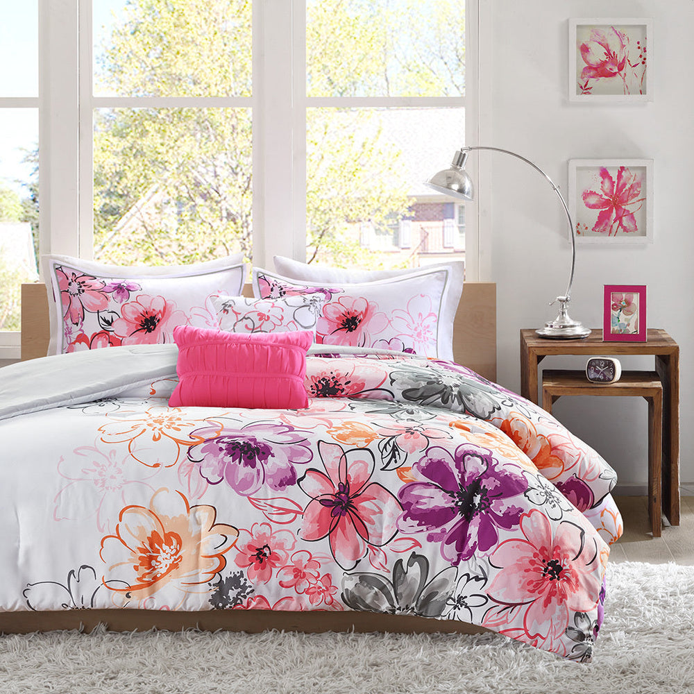 Full/Queen Floral Comforter Set Media 10