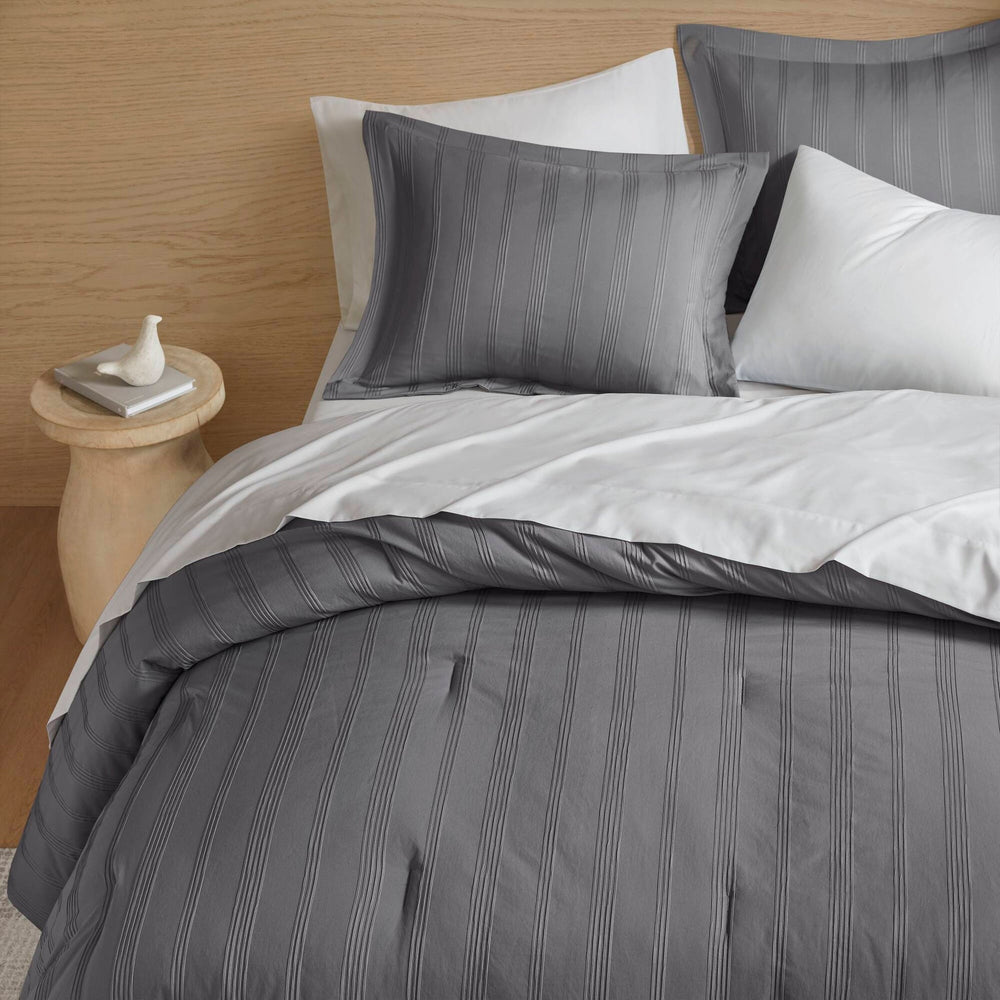 7-Piece Full Woven Striped Comforter Set Media 11