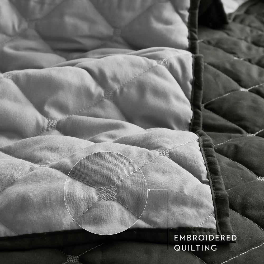 7 Piece Stripe Comforter and Quilt Set-King/Cal King Media 4