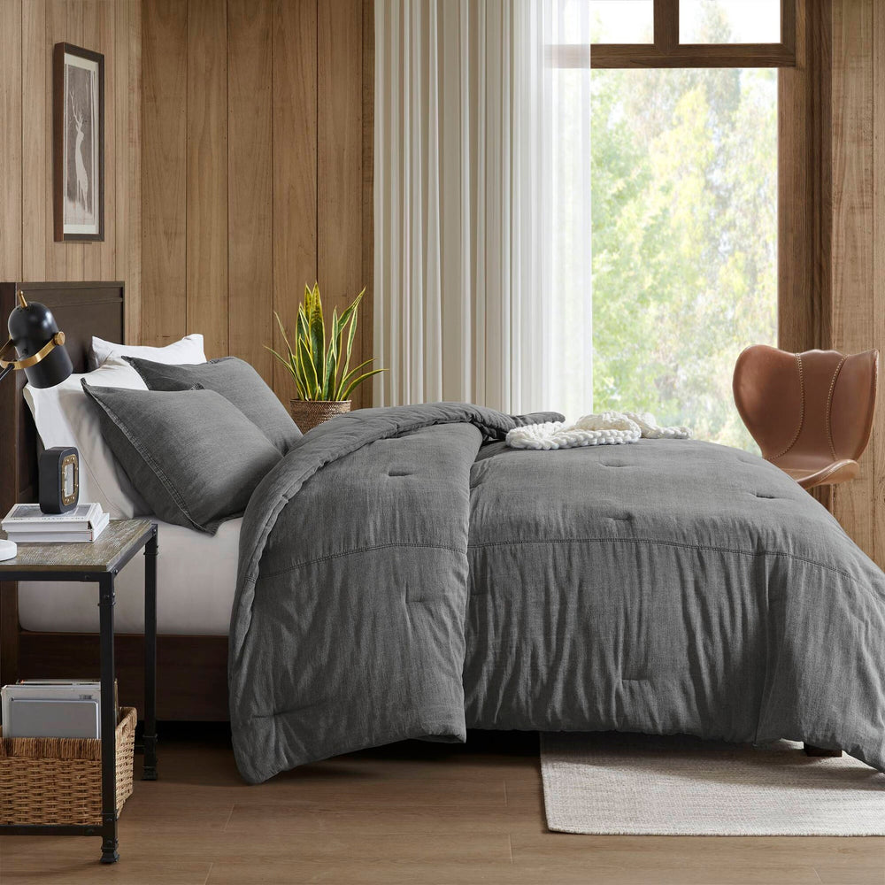 3PCS King/Cal King Twill Washed Comforter Set Media 19