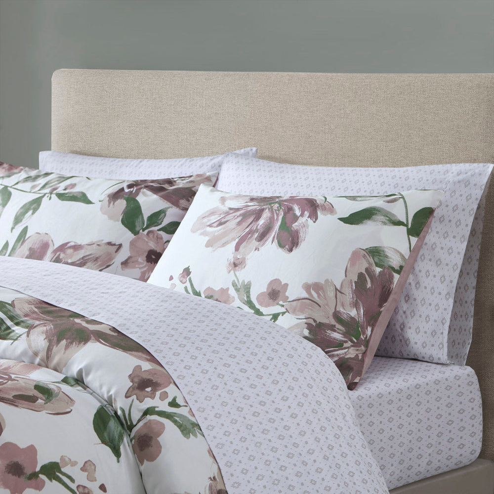 King Floral Comforter Set with Bed Sheets Media 2