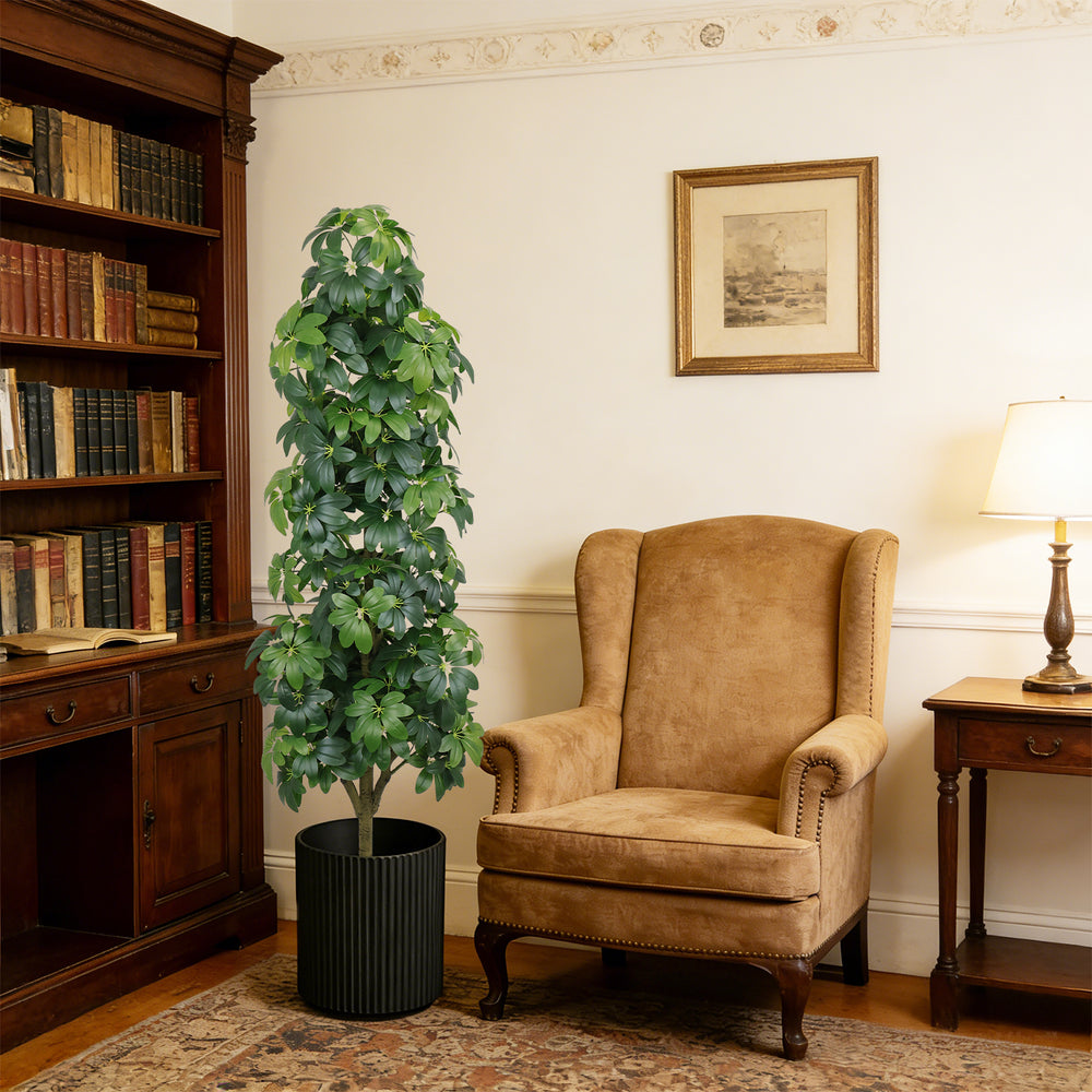6FT Artificial Tree  Realistic Faux Tree, Suitable for Indoor and Outdoor Decoration ,1pc/set Media 8