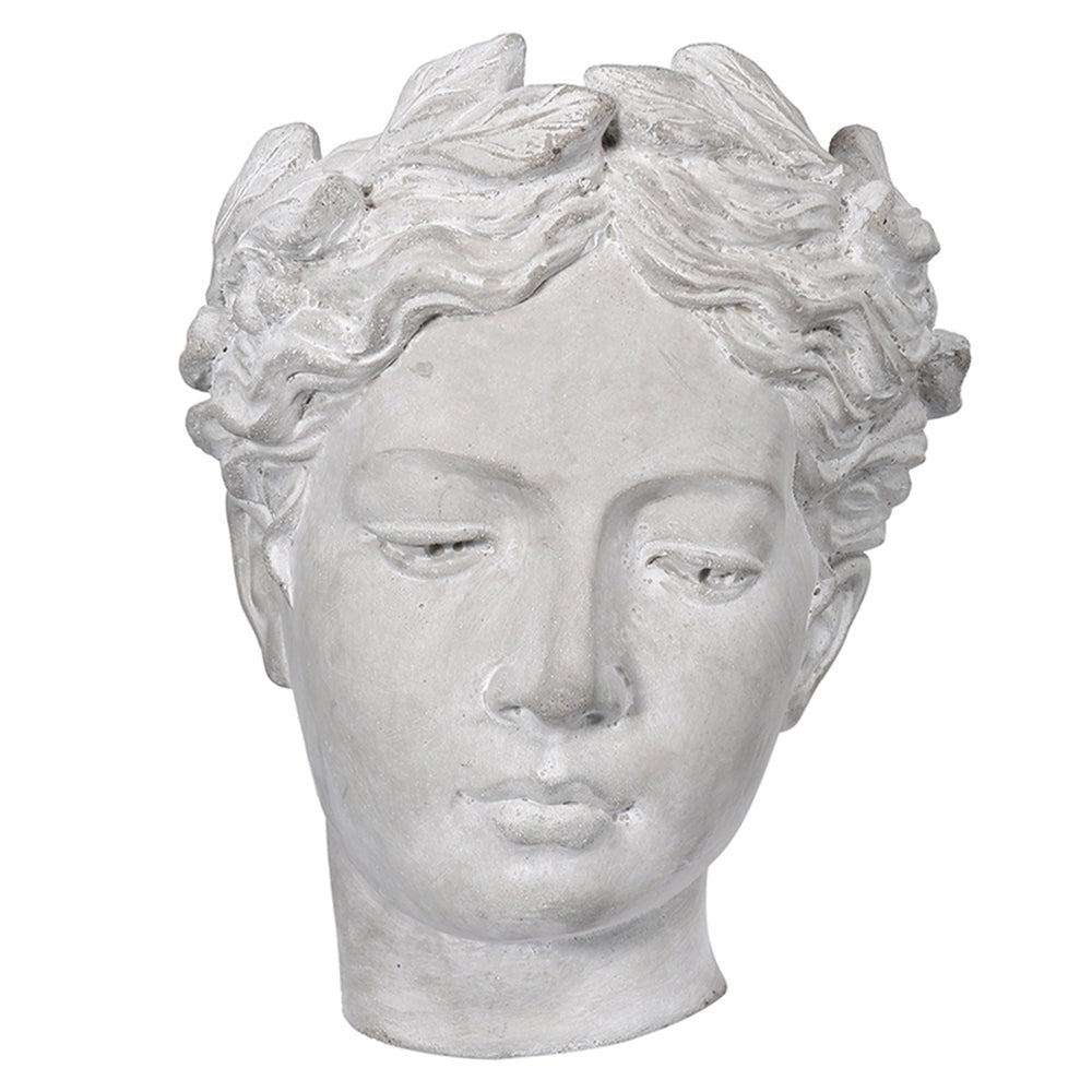 6.7x5.5x8.7' Visage Cement Wall Planter Wall Vase, Small Media 2