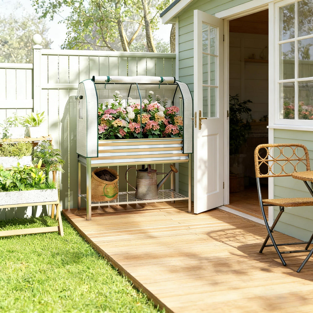 Spacious Raised Garden Bed,Flower Boxs,Plant Boxs,for Outdoor Media 2