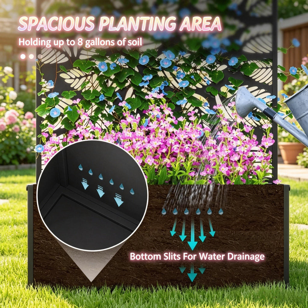 Wall Mounted Flower Bed,Garden Bed,Decorative Flower Bed(Only Wall Mounted Flower Bed) Media 5