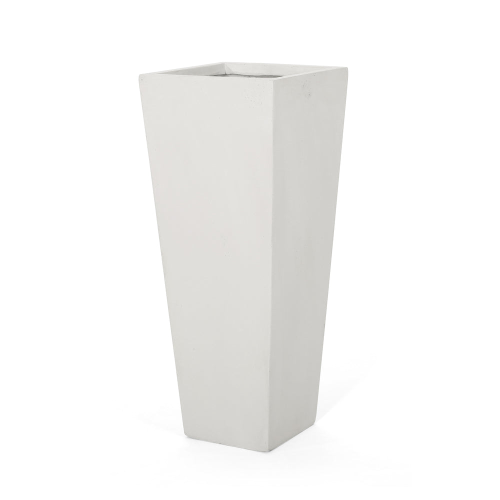 13' x 32.5' Cast Stone Planter Magnesium Oxide, Matte White Media 5