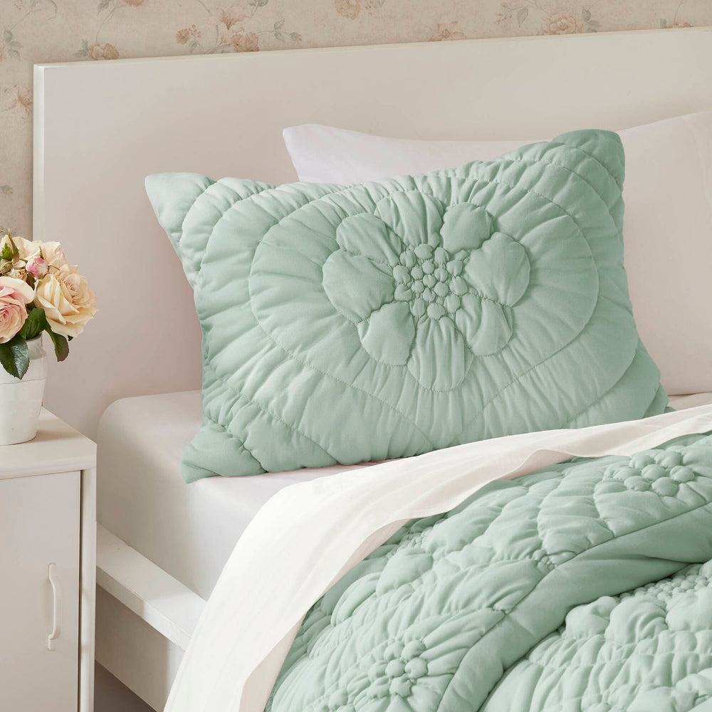 3-Piece King Comforter Set,Sage Media 8
