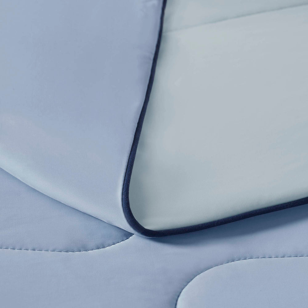 1 Piece King Down Alternative Comforter,Light Blue Media 6