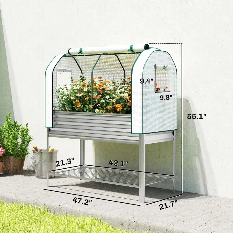 Spacious Raised Garden Bed,Flower Boxs,Plant Boxs,for Outdoor Media 3