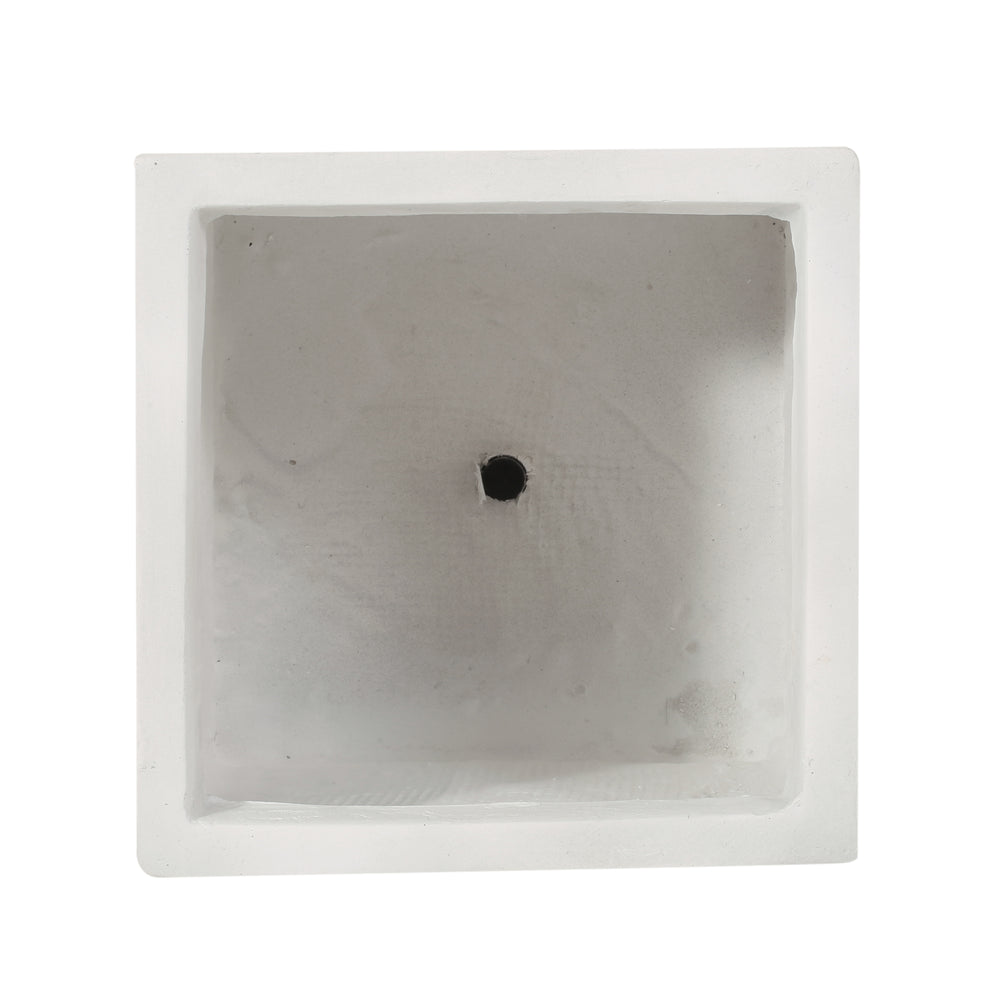 10.75 x 11.00 Antique White Magnesium Oxide Planter Media 7