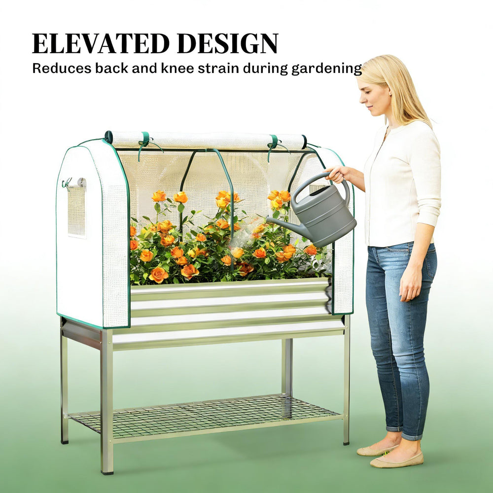Spacious Raised Garden Bed,Flower Boxs,Plant Boxs,for Outdoor Media 8