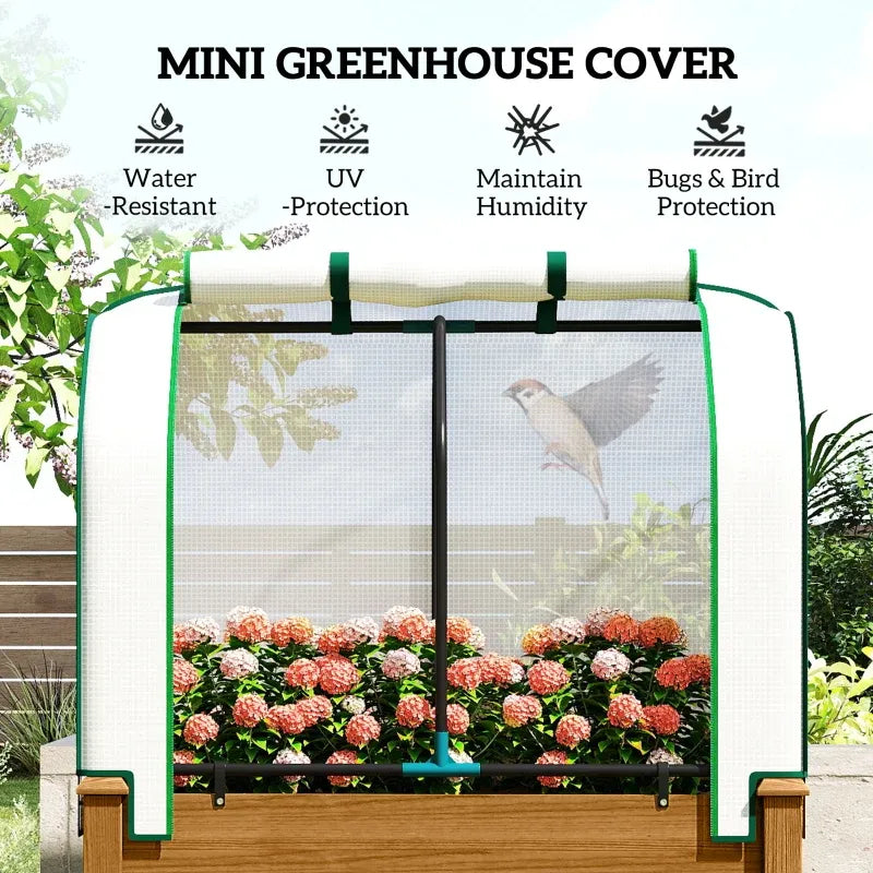 Outdoor Planter Box,Convenient Raised Garden Bed Media 8