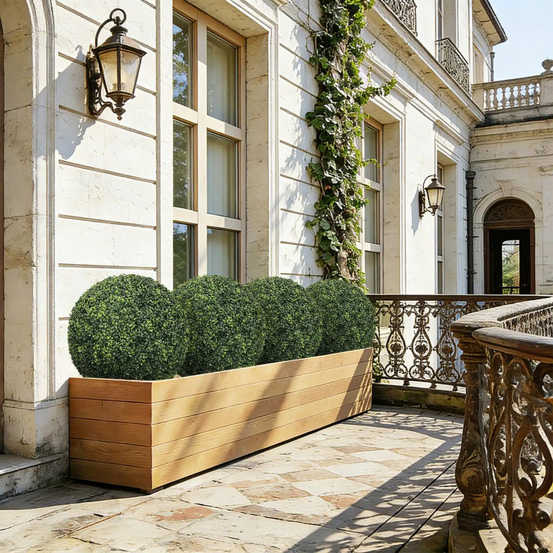 22.4IN dark Artificial Topiary Balls Outdoor Faux Boxwood Large Decorative Green Spheres for Garden Front Porch Patio Planter Decoration, 2pcs/set