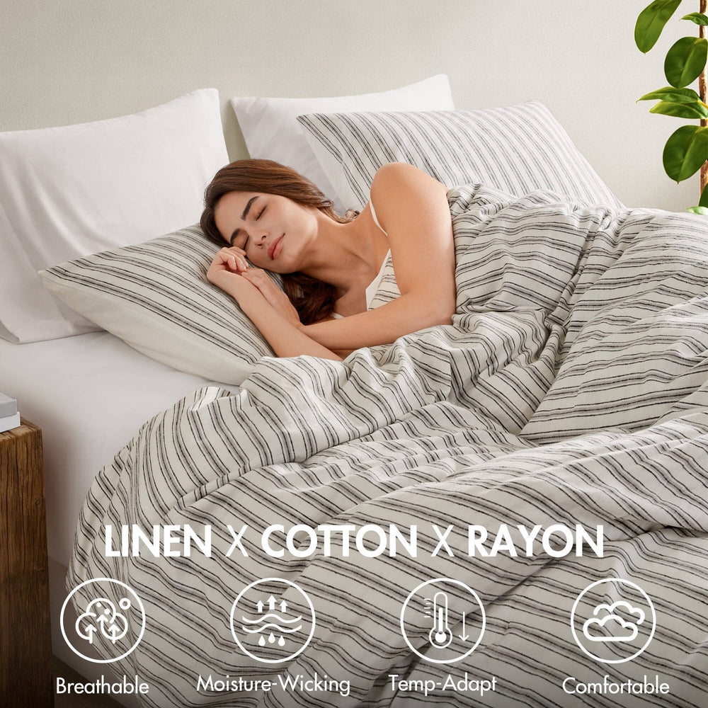 3 PCS Cal King Duvet Set Grey Media 10