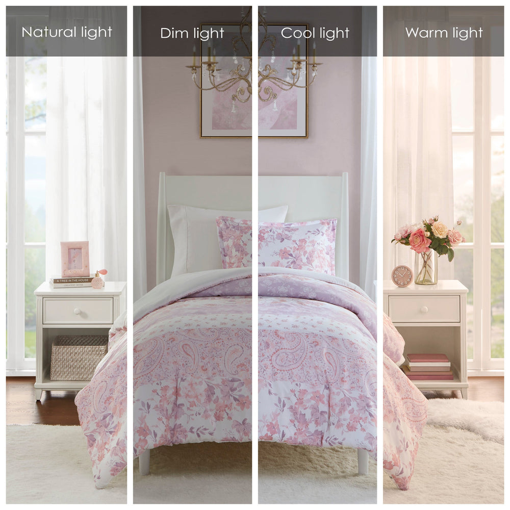 Floral Paisley Duvet Cover Set Full/Queen Media 20