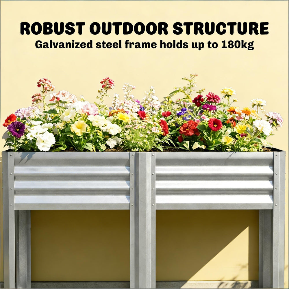 Outdoor Elevated Planter Box,Raised Garden Bed Media 6