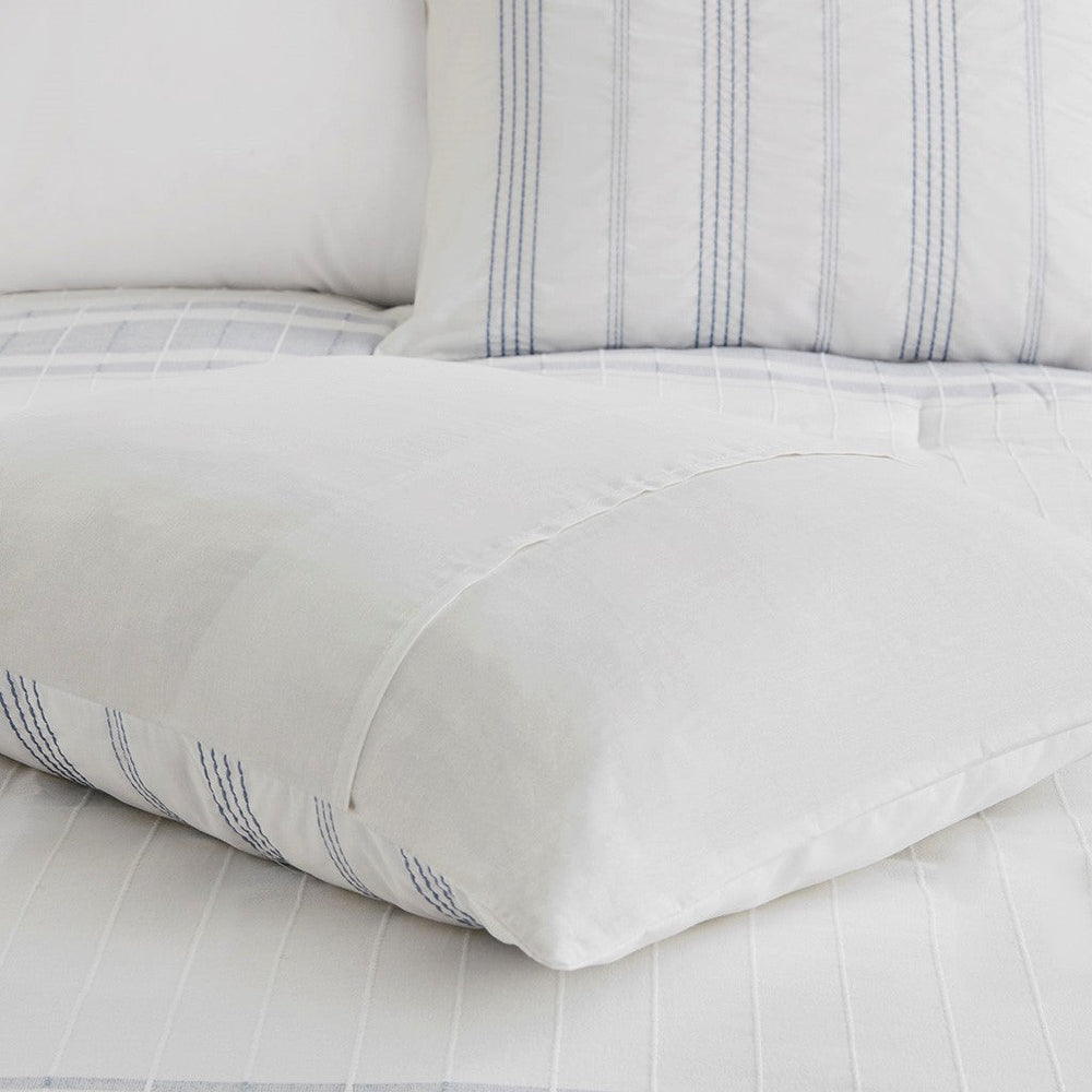 5 Piece Cotton Jaquard Duvet Set-King/Cal King Media 15