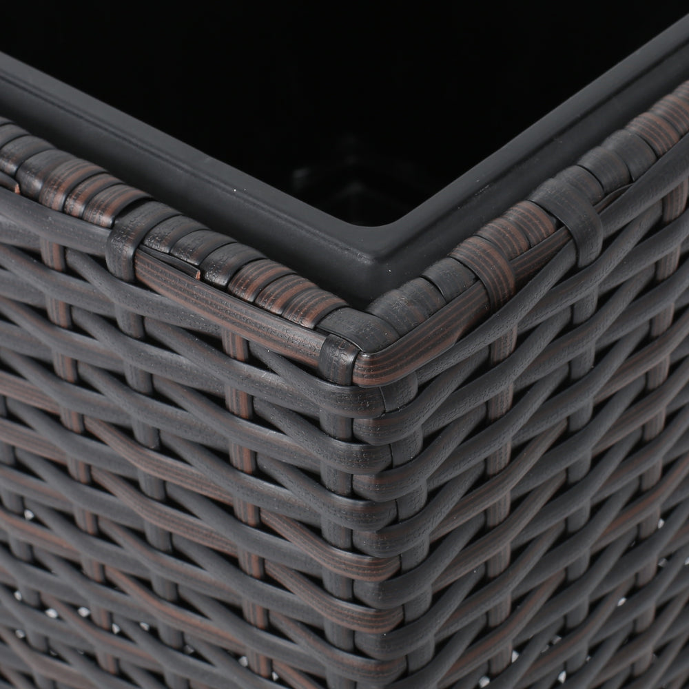 Rattan FLOWER POT - BROWN Media 10