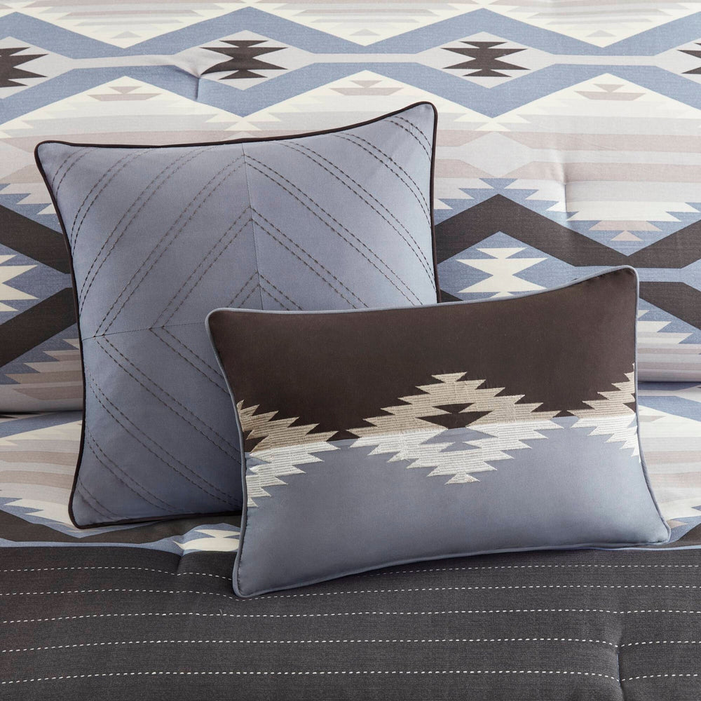 8-Piece Full Comforter Set,Blue Media 15