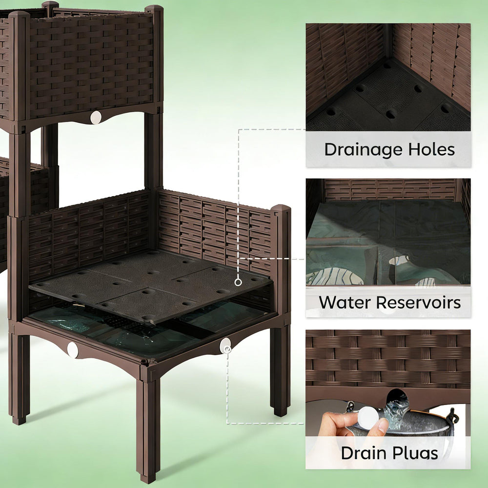Elevated Planter Boxes,Raised Garden Bed Media 5