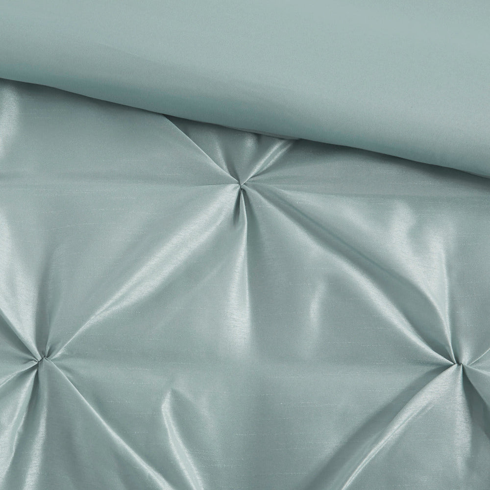 7 Piece Tufted Comforter Set Seafoam King Media 13