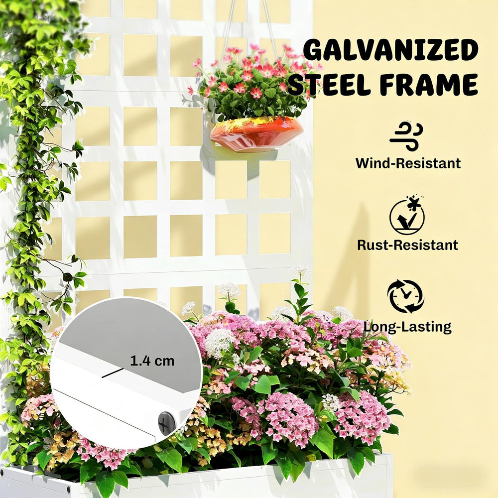 Stylish Planter Box,Raised Garden Bed,Vegetable Box Media 5