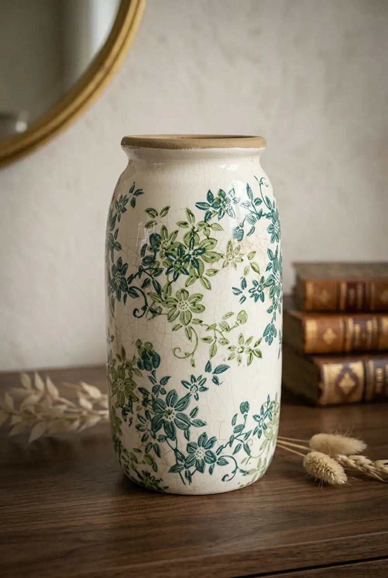 Floral Cylinder Vase