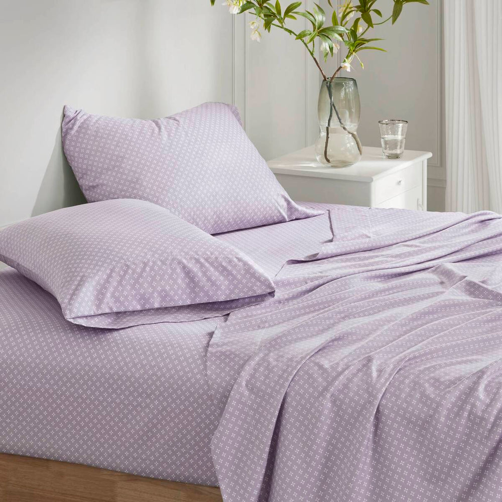 Floral Comforter Set with Bed Sheets Taupe Queen Media 2