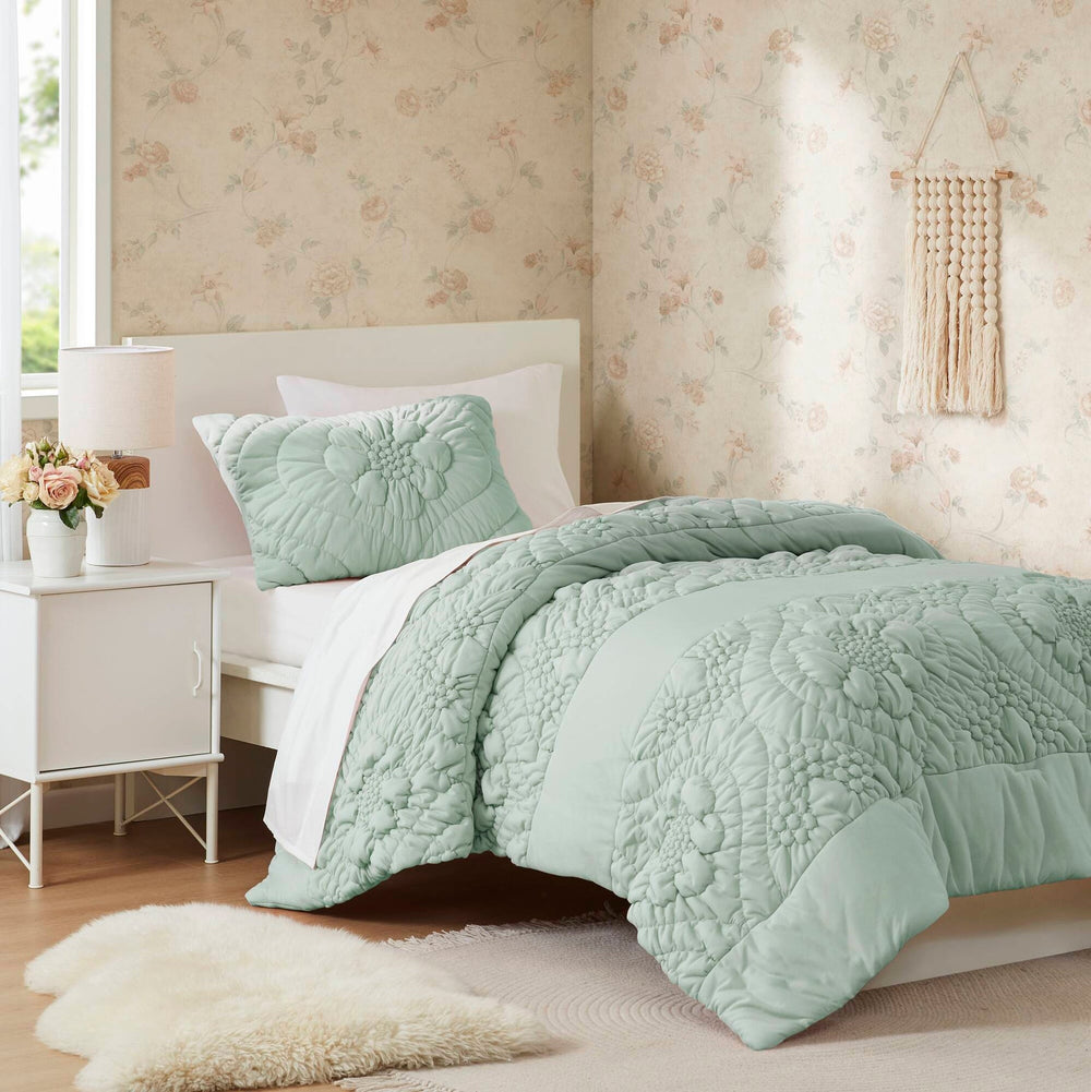 2-Piece Twin Comforter Set,Sage Media 1