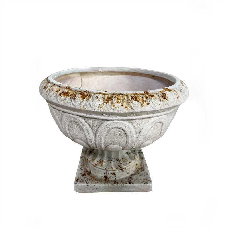MGO Garden Planter, Garden decoration and planting,Color Make Rust, Side 17.71'L X 17.71'W X 14.5'' H Media 7