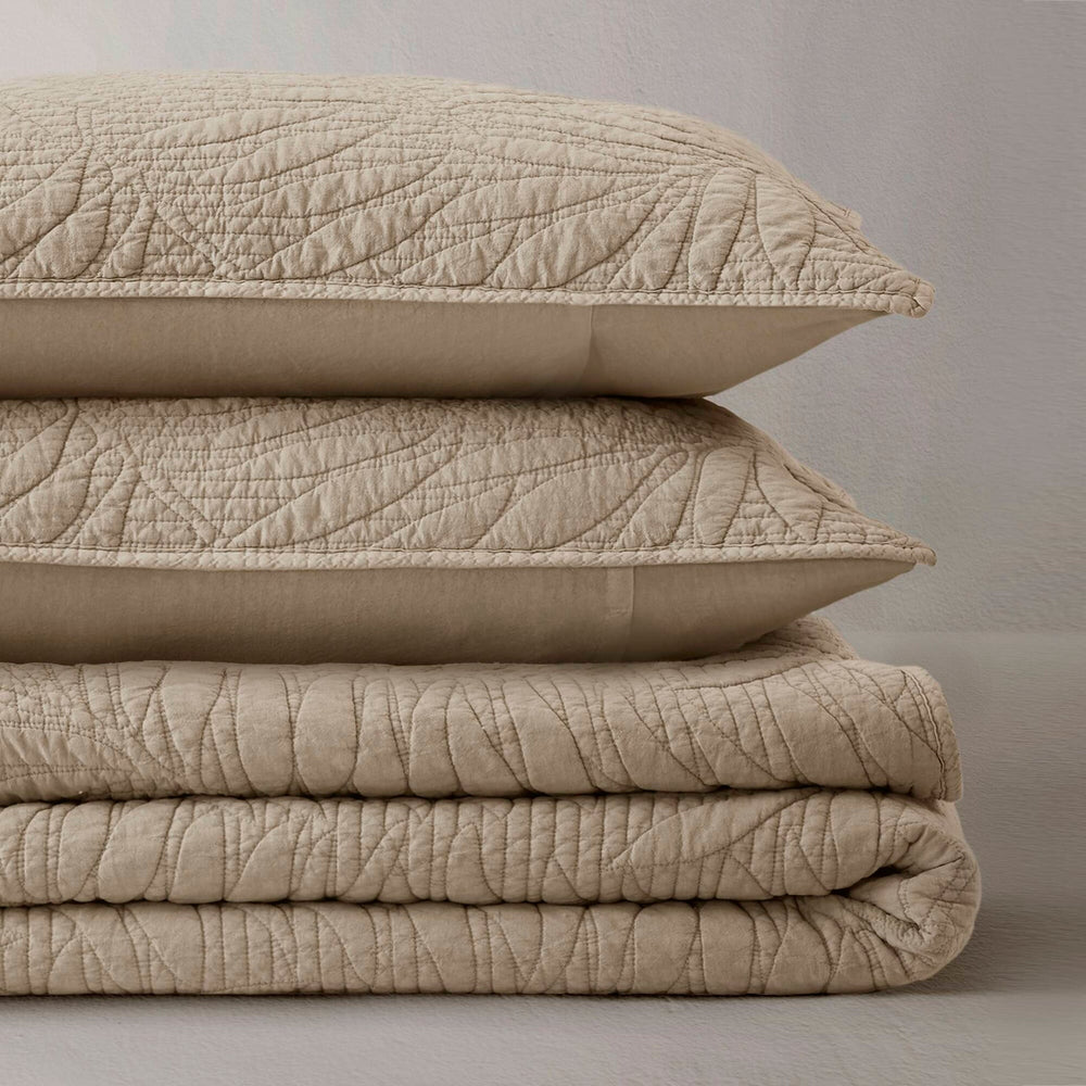 Full/Queen 3 Piece  Cotton Quilt Set Linen Media 16