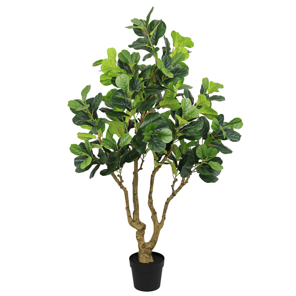 7FT Tall Artificial Banyan Tree Silk Plant – Large Faux Greenery with Natural Look Leaves for Indoor Outdoor Home Office Decoration, Potted Fake Tree, 1pc/set Media 2